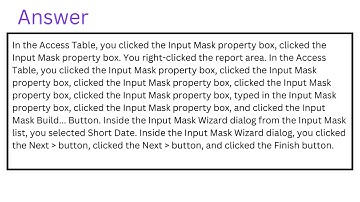 Apply the Short Date input mask format to the selected field (StartDate).