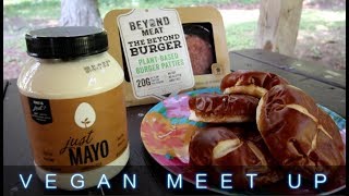 Beyond Burger & Pretzilla Buns at Vegan Meet Up