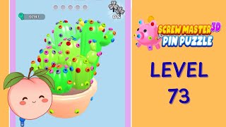 Screw Master 3D Level 73 Solution Walkthrough | Cactus 🌵 | Full Gameplay | HD