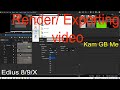Render / Exporting Video. How to Render / Export Video. Hindi Mai. #Edius,8/9/X , Kam BG Me