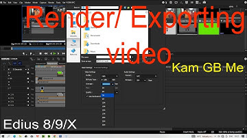 Render / Exporting Video. How to Render / Export Video. Hindi Mai. #Edius,8/9/X , Kam BG Me