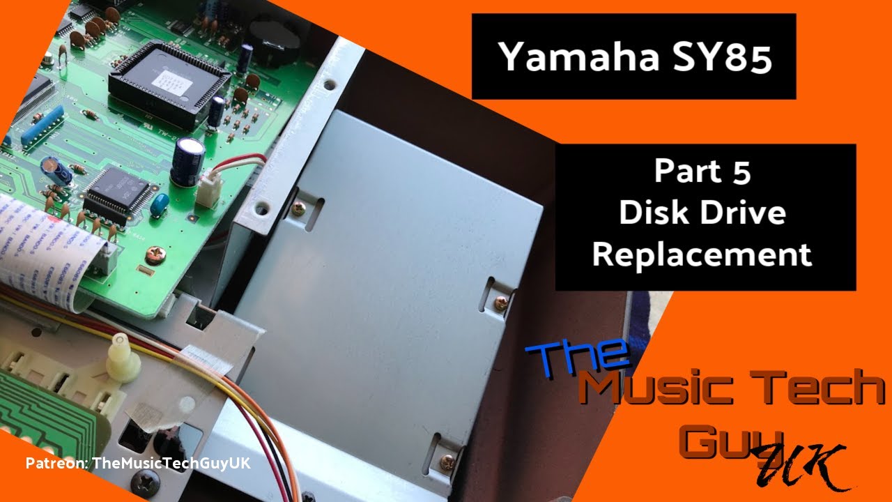 Yamaha SY85 Restoration - Part 5 - Disk Drive Replacement - YouTube