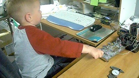 Railroad Railway Morse code by Bennett on Vibroplex FAST