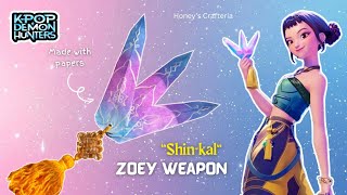 Zoeys Sword Shin-Kal Diy Ft. K-Pop Demon Hunters Paper Sword K-Pop Demon Hunters Inspired