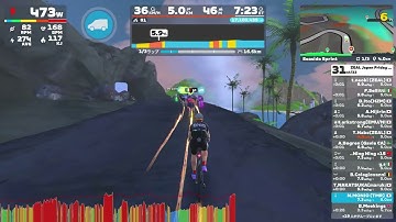 Zwift - Race: ZEAL Japan Friday Race (B) on Seaside Sprint in Watopia - DNF