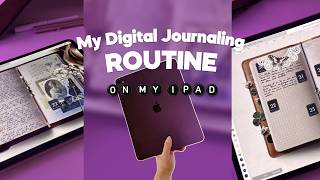 Cozy iPad Journal With Me - My Digital Journaling Routine  🕰️ Vintage Daily Spread screenshot 1