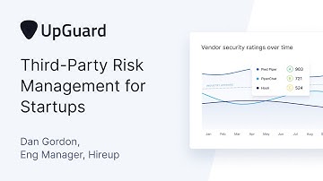 Third-Party Risk Management for Startups | UpGuard Summit August 2020