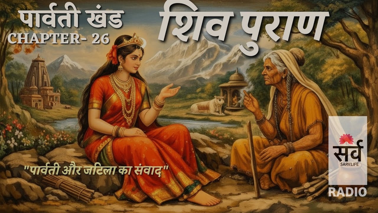Shiv Puran – Rudra Saṁhitā (Pārvatī Khaṇḍ) – Chapter 26 | Parvati and Jatila Dialogue | Radio Style