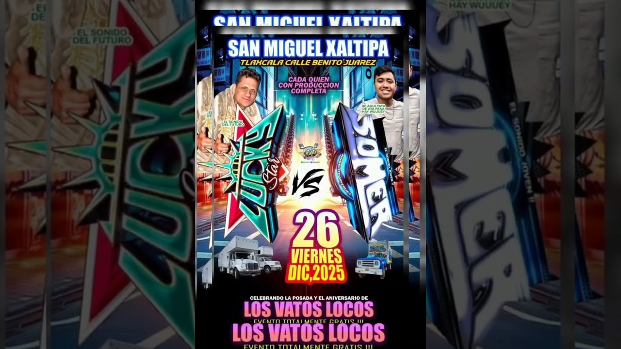 SONIDO LUCKY STAR CUMBIA DE RUMOR SAN MIGUEL XALTIPA TLAX 2025 