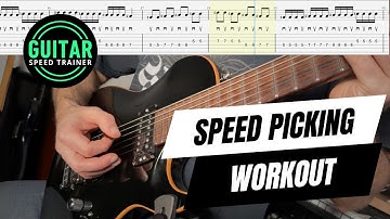 Tremolo Picking Challenge - Alternate Picking Speed Building (80-180 BPM Play-Along)