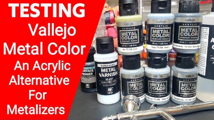 Metallics Model Air Paint Set (16 Colors) Vallejo Paint