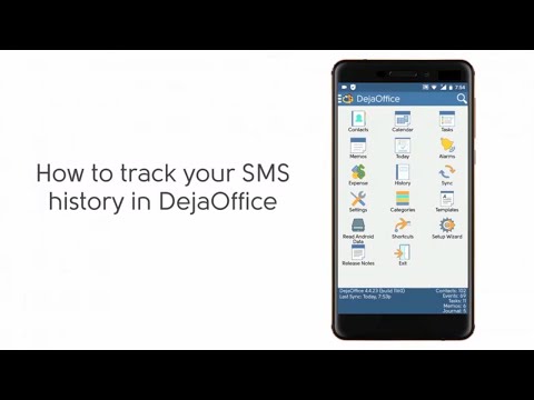 How to track SMS Text History using DejaOffice CRM for Android