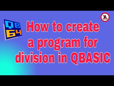 How to create a program for Division in QBASIC  // Subscribe Techno AbhijeeT