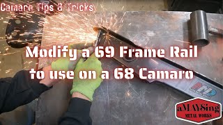 How to Modify a 1969 Frame Rail for use on a 1968 Camaro. by aMAYSing Metal Works 1,967 views 1 year ago 14 minutes, 48 seconds