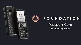 Using Temporary Seeds With Passport Core