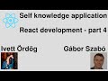 Online self-knowledge workshop development in React with Ivett Ördög - part 4