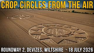 Second Crop Circle at Roundway, Devizes, Wiltshire | 18 July 2026 | Crop Circles From The Air