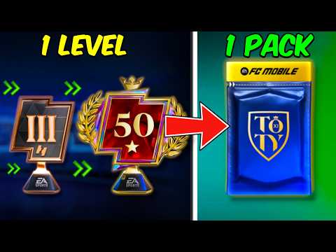 Each level is worth a pack opening in FC Mobile 26!