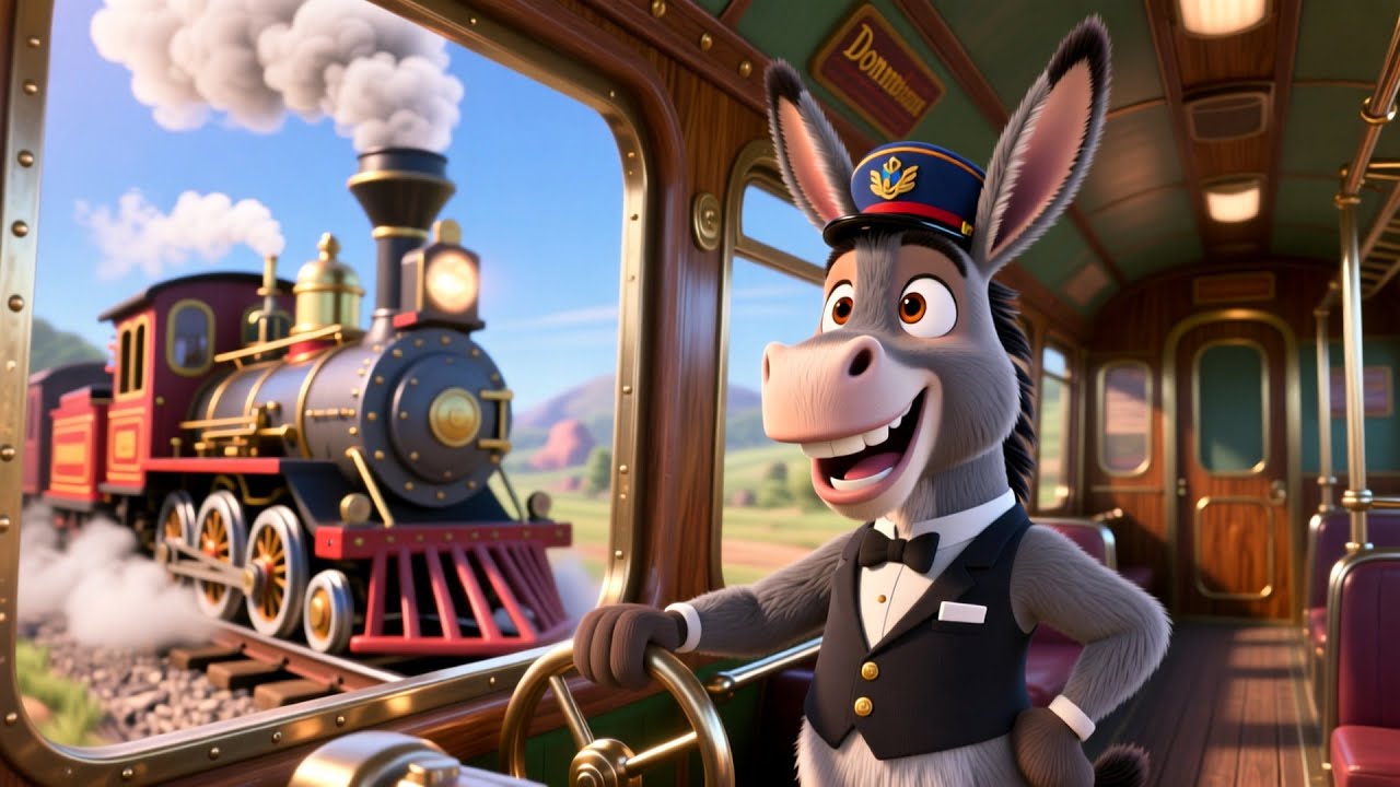 Donkey’s Magic Learning Train 🚂🪄🫎 | Learn Numbers Colors & Shapes for Kids | Fun Preschool Adventure