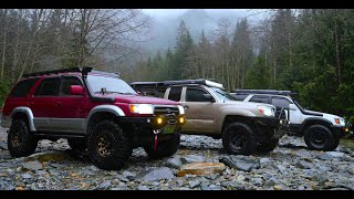 Toyota 4Runner OffRoad ASMR: Conquering Challenging Terrain in the Rain and Snow