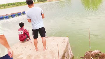 ĐI CÂU MÈ LỚN gặp ngay mè con phá chịu không nổi (hồ bà già láng cát Tân thành -Bà rịa-VT)