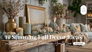 10 Stunning Fall Decor Ideas with Sage Green & Cinnamon You’ll Love