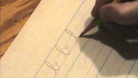 Cursive Lesson 21 - Letter b