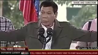 FULL VIDEO PRES RODY DUTERTE VISIT TO FORT MAGSAYSAY,PALAYAN CITY, NUEVA ECIJA