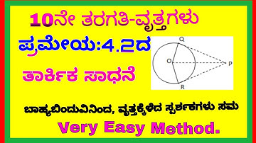 #10ನೇತರಗತಿ#ವೃತ್ತಗಳು#ಪ್ರಮೇಯ#4.2#ದತಾರ್ಕಿಕ#ಸಾಧನೆ.SSLC#TheoremOnCircles