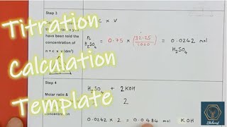 Titration calculations | GCSE - TRY THIS Template Method - Makes Titration Calculations Much Easier!