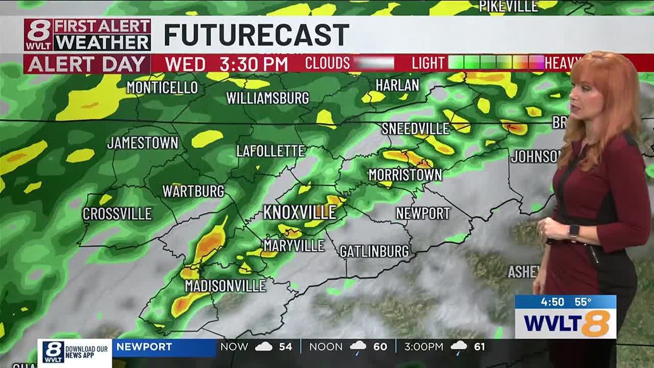 Few showers and mild ahead of a cold front's gusty storms, First Alert ...