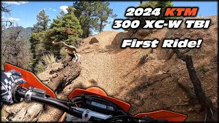 2024 KTM 300 XCW TBI First Ride!