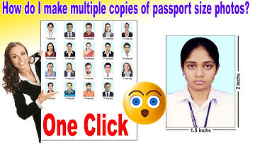 How do I make multiple copies of passport size photos?