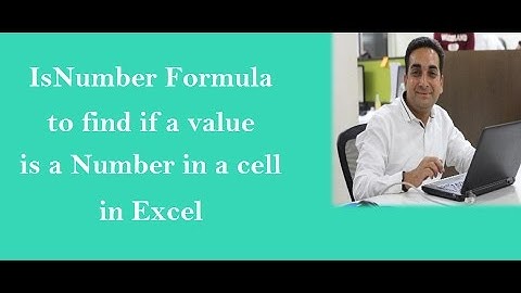 Excel: Isnumber Formual in Excel