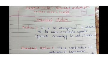 MSBTE | EJ5I | Embedded System | Introduction to embedded systems