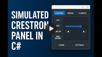 C# .NET simulates a Crestron touch panel