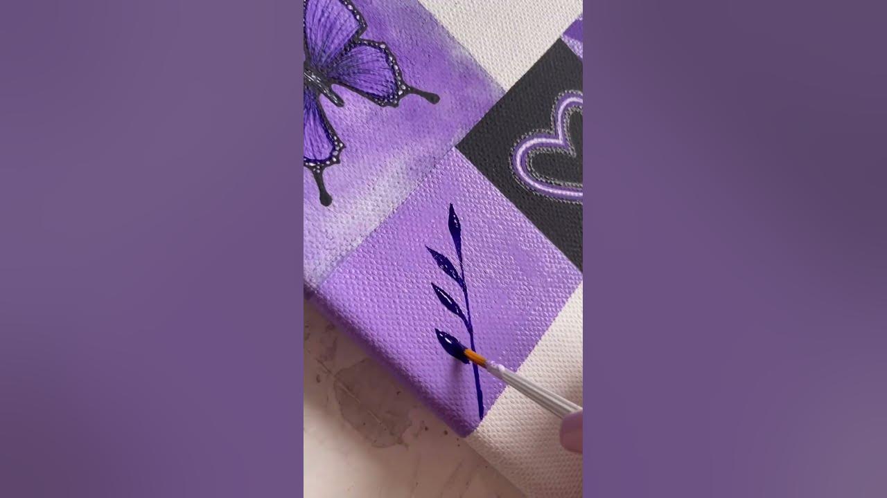 Purple mood board 💜 #shorts #artshorts #moodboard #art #painting
