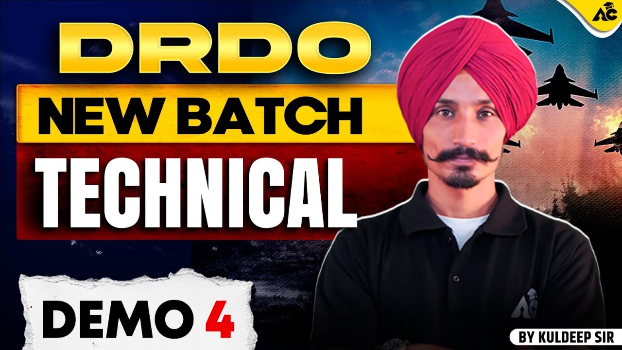 DRDO Technical New Batch 2025 | Demo Class 4 | By Kuldeep Sir