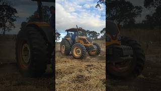 Trator valtra a950r nivelando a terra com a lamina traseira #trator #pecuarista #agro
