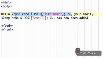 Tutorial 20 - PHP Forms
