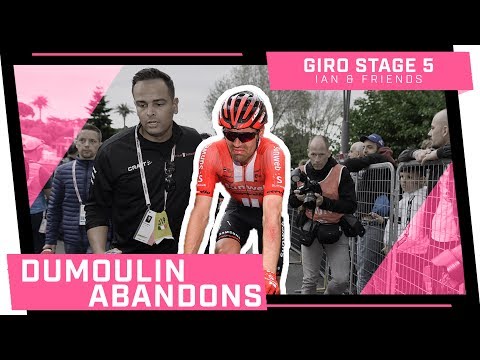 Video: Tomas Dumoulinas dėl traumos buvo priverstas pasitraukti iš 2019 metų „Giro d'Italia“turnyro