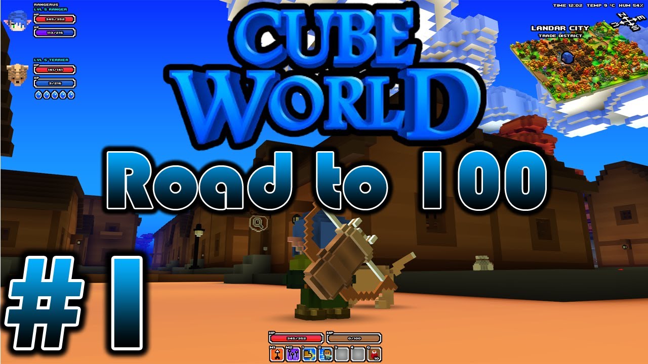[1] Cube World: Road to 100 Ranger [Singleplayer] - YouTube