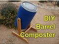 DIY composter tumbler - 55 gallon barrel project