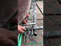 Installation process of galvanized wire mesh for football field #easy #smartwork #shortvideo