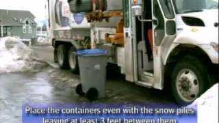 Garbage Collection In Winter - Do's and Don'ts ©