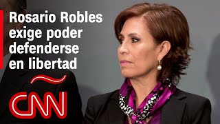 Rosario Robles en entrevista desde la cárcel para CNN, exige seguir proceso en libertad