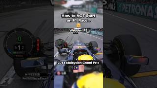 How to NOT start an F1 race, Mark Webber 2011 Malaysian Grand Prix #f1 #markwebber