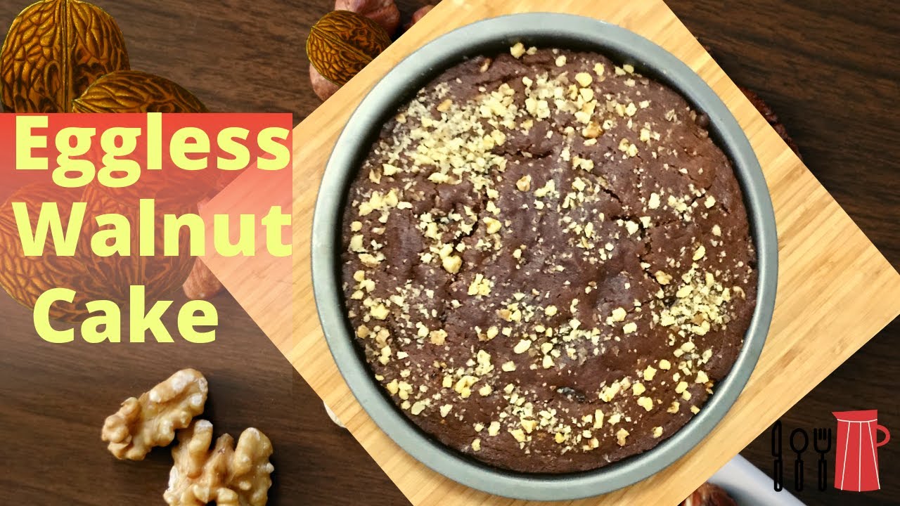 Egg Free Walnut Cake| Easy Walnut Cake Recipe| Eggless Walnut cake