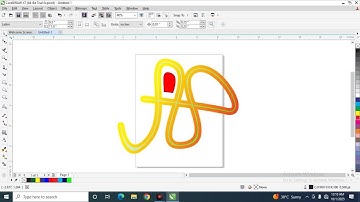 AP logo design in  corel draw. corel draw tutorial