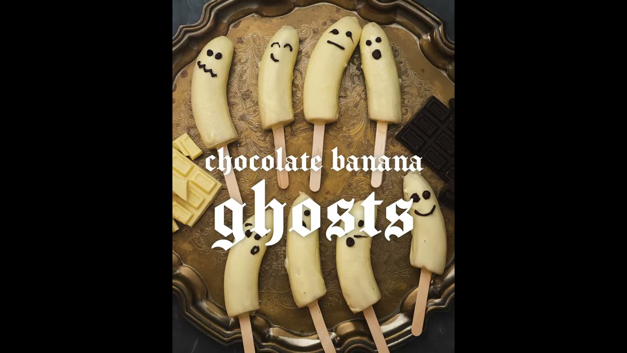 Chocolate Banana Ghosts